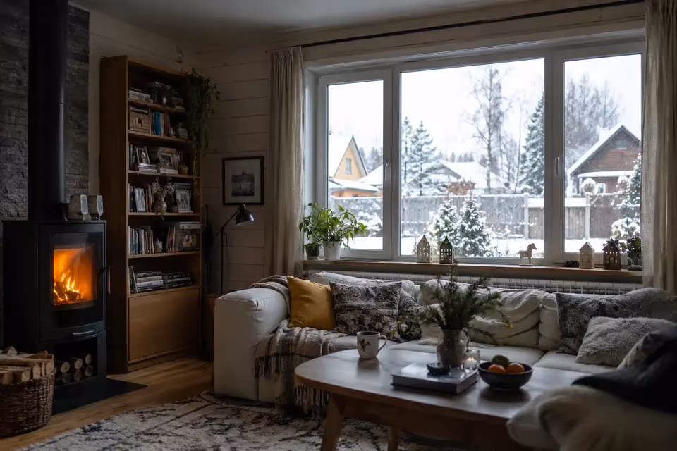 Окно в жилом интерьере