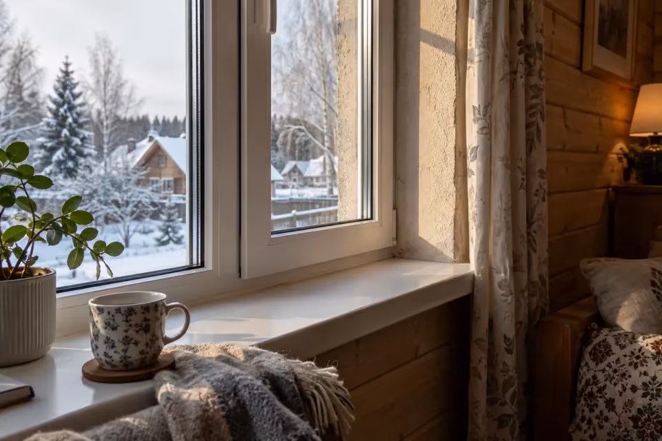 Свет у примыкания оконной рамы
