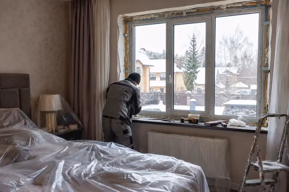 Защита спальни при монтаже