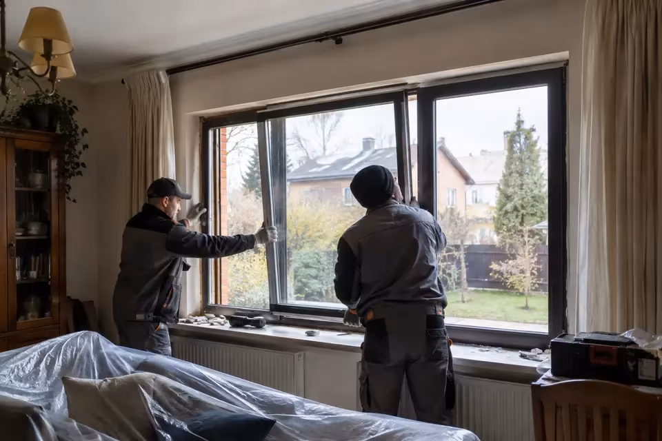 Рабочий уголок у окна