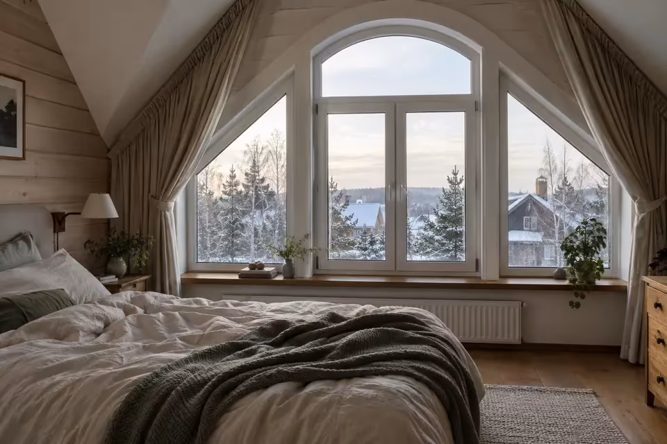 Утренний свет в спальне