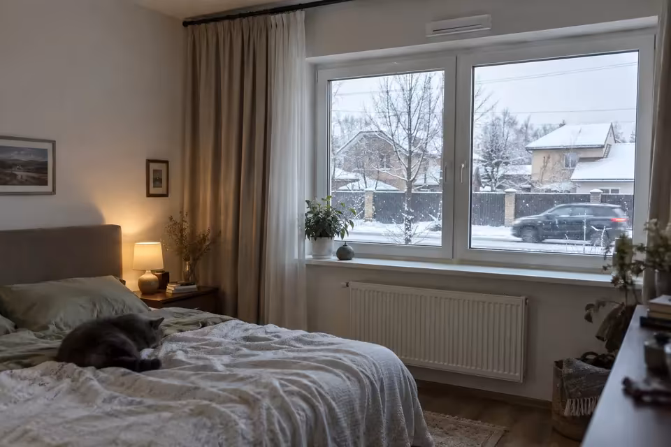 Окно в жилом интерьере
